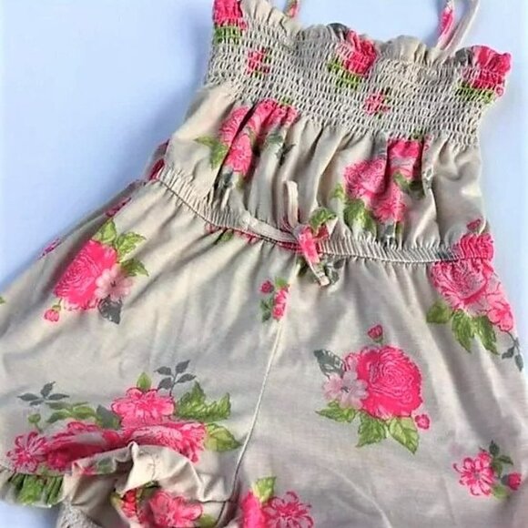 LIMITED TOO FLORAL ROSE ROMPER - Picture 1 of 8